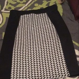 Black and white skirt